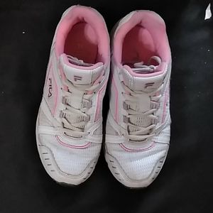 Fila pink and white cute sneakers